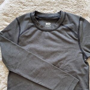 REI Charcoal Long Sleeve Base Layer